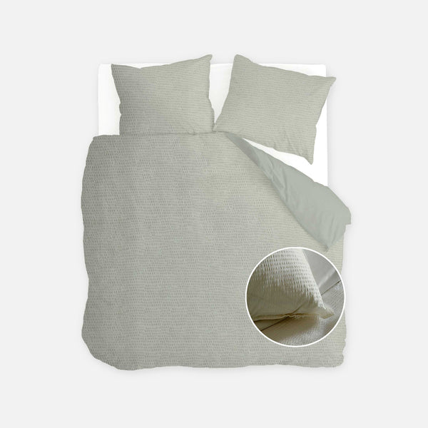 walra Dekbedovertrek Basic & Tough Theegroen