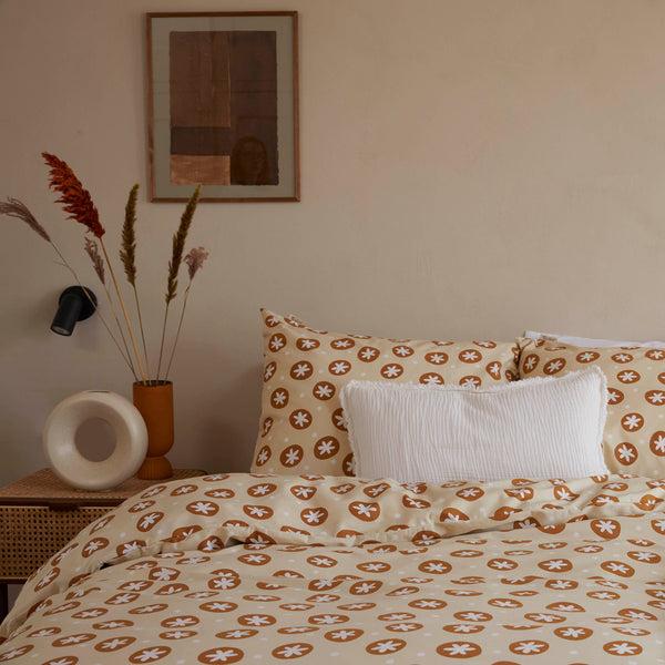 Walra Dekbedovertrek Bubble Stars Beige