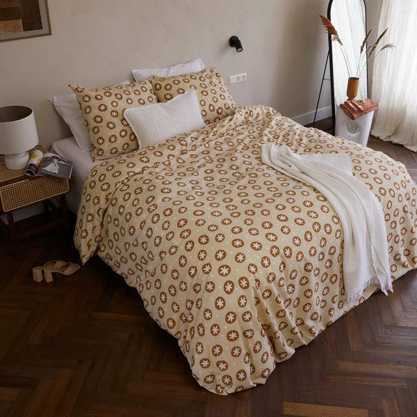 Walra Dekbedovertrek Bubble Stars Beige