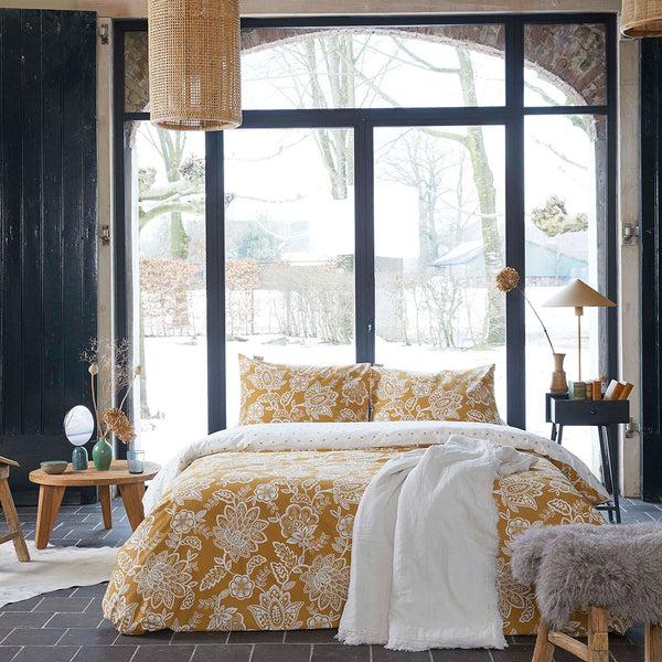 Walra Dekbedovertrek Country Love Okergeel