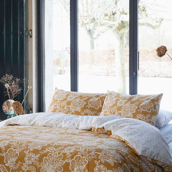 Walra Dekbedovertrek Country Love Okergeel