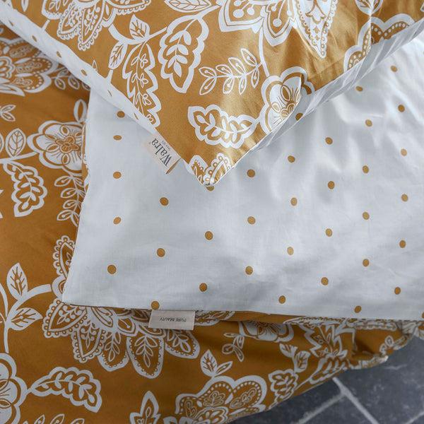 Walra Dekbedovertrek Country Love Okergeel