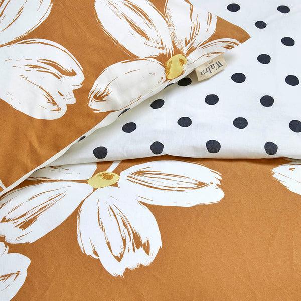 Walra Dekbedovertrek Fancy Flowers Cognac