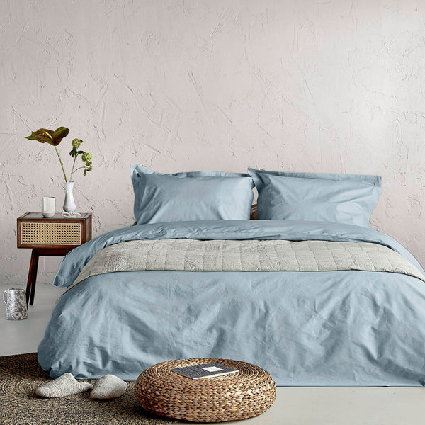 Walra Dekbedovertrek Forever Cotton Zeeblauw