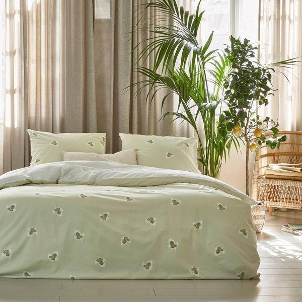 Walra Dekbedovertrek Glossy Grapevine Groen