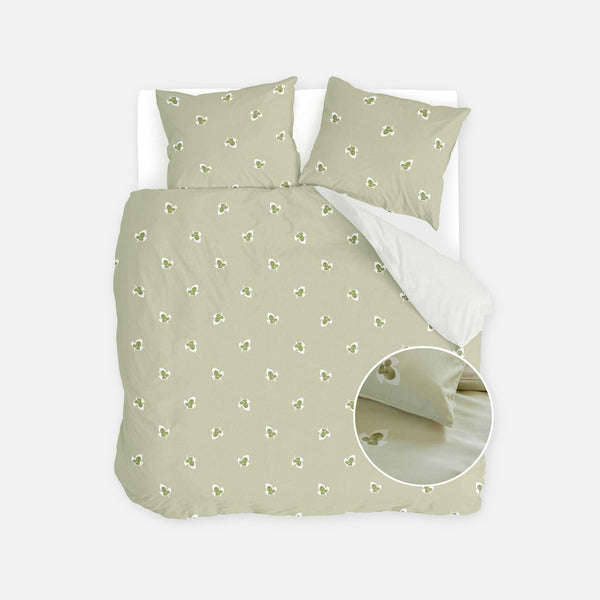 walra Dekbedovertrek Glossy Grapevine Groen
