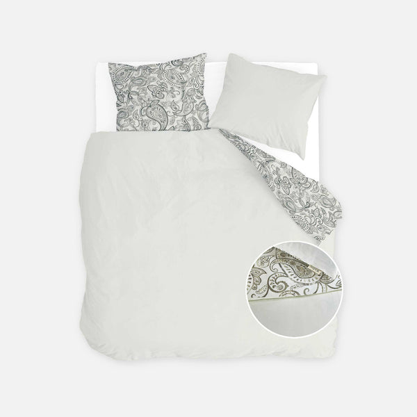 walra Dekbedovertrek Perfect Paisley Off White