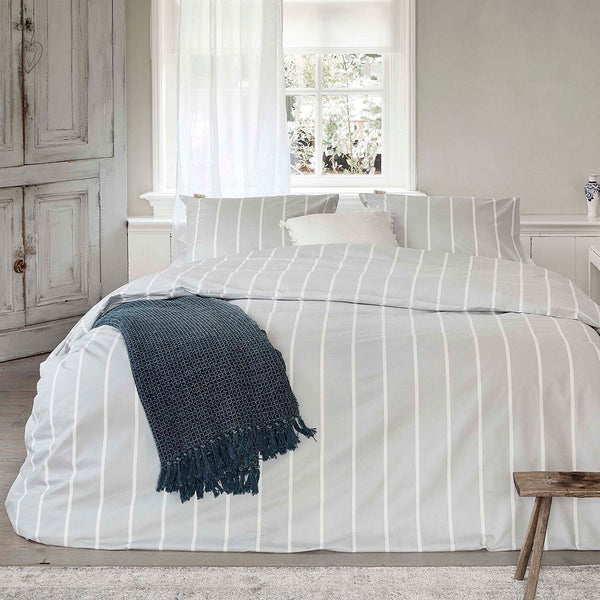 Walra Dekbedovertrek Preppy Pinstripe Grijs