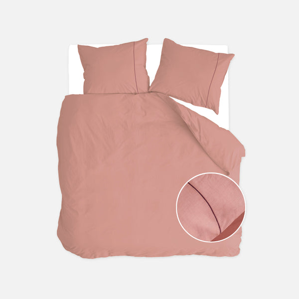 walra Dekbedovertrek Remade Uni Essence Roze
