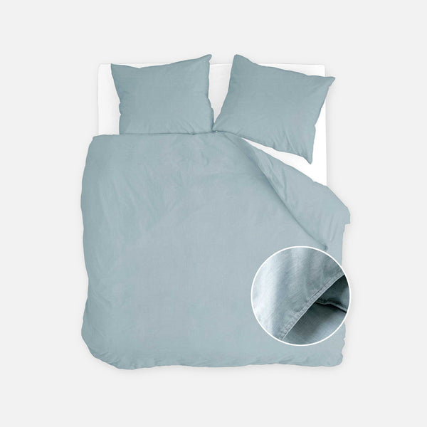 walra Dekbedovertrek Vintage Cotton Jeans Blauw