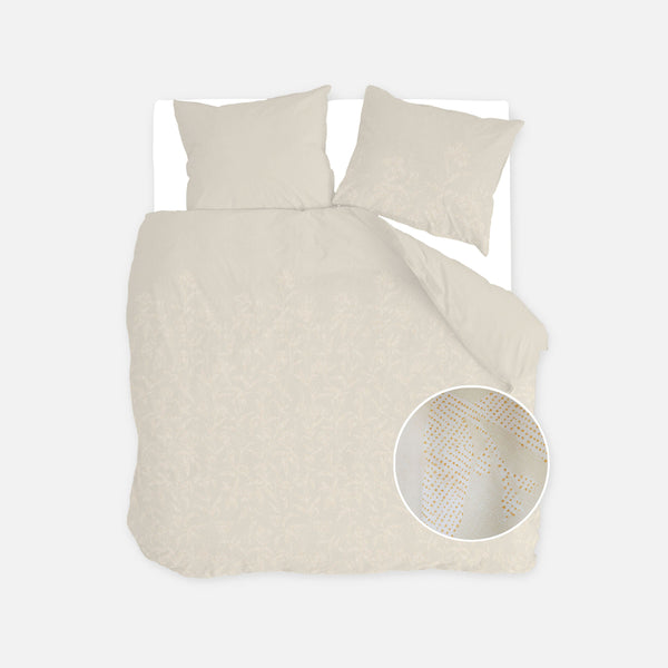 walra Dekbedovertrek Yarrow Elegance Zand