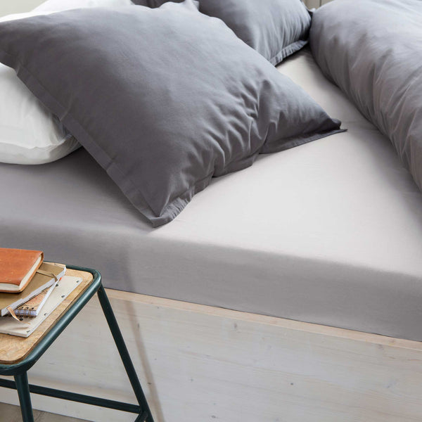 Walra Hoeslaken Crispy Cotton Grijs