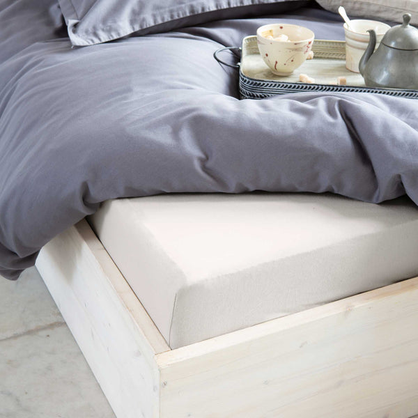 Walra Hoeslaken Crispy Cotton Zand