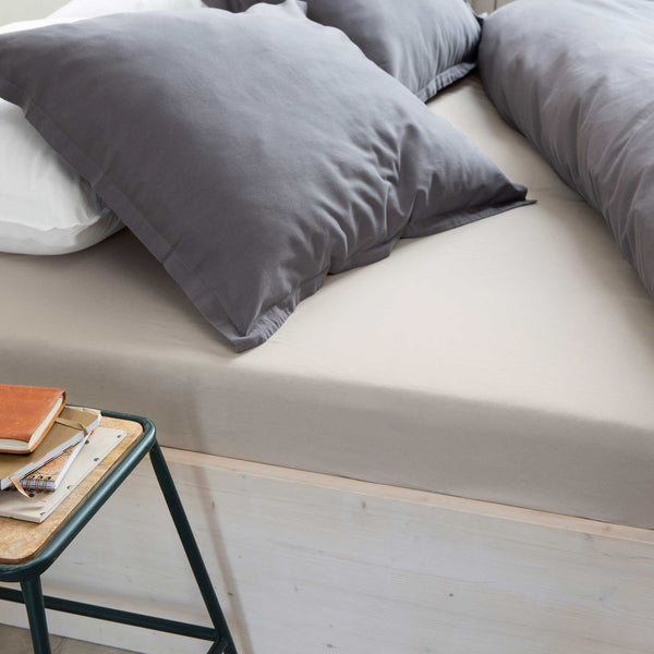 Walra Hoeslaken Crispy Cotton Zand