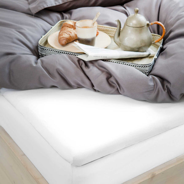 Walra Hoeslaken Jersey Stretch Split-topper Wit