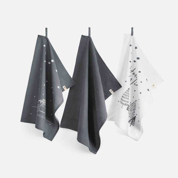 walra Keukenset Hello Winter Blauw 50x70 cm