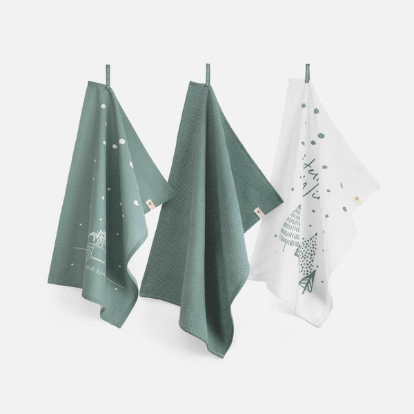 walra Keukenset Hello Winter Jade 50x70 cm