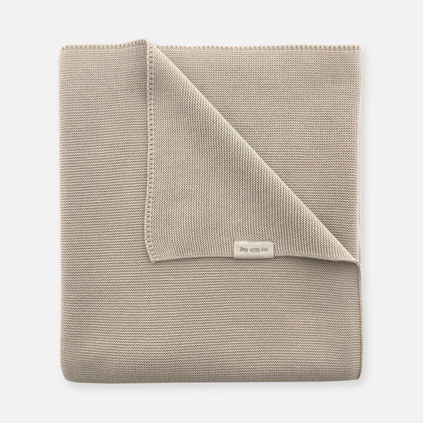 walra Ledikantdeken gebreid Beige 100x150 cm