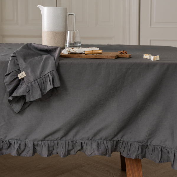 walra Tafelkleed Lovely Linen Antraciet