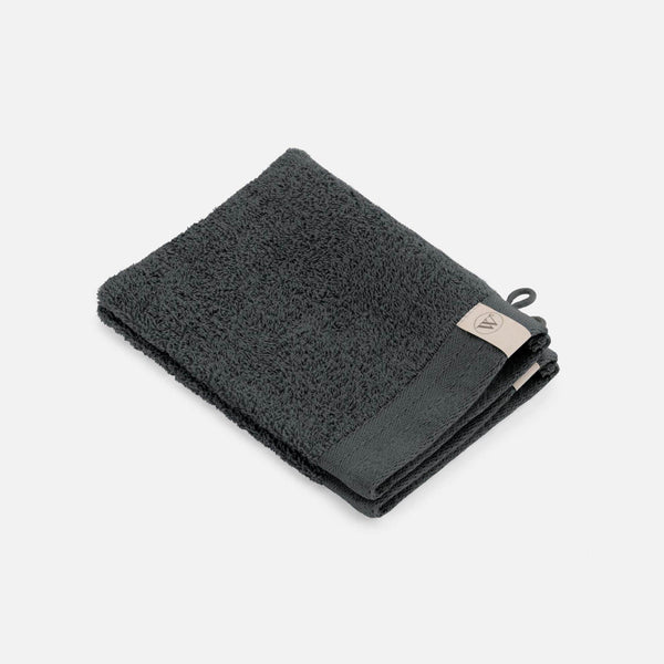 walra Washandjes Soft Cotton Antraciet 16x21 cm