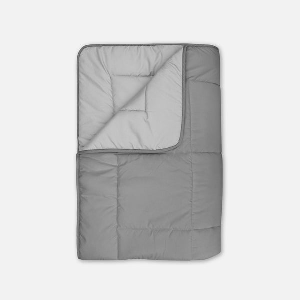 walra Wasbaar dekbed met vaste hoes Licht Grijs / Antraciet