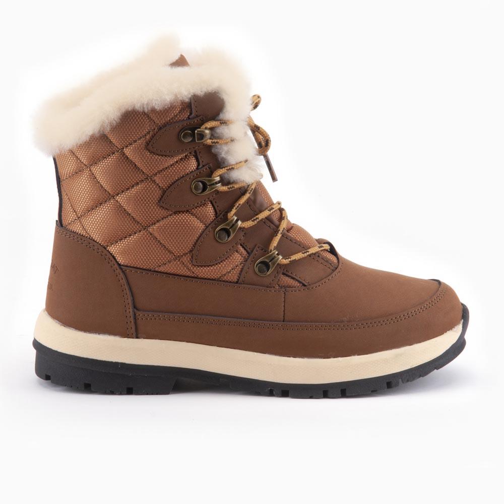 warmbat Warmbat Abbott dames leather outdoor boot cognac