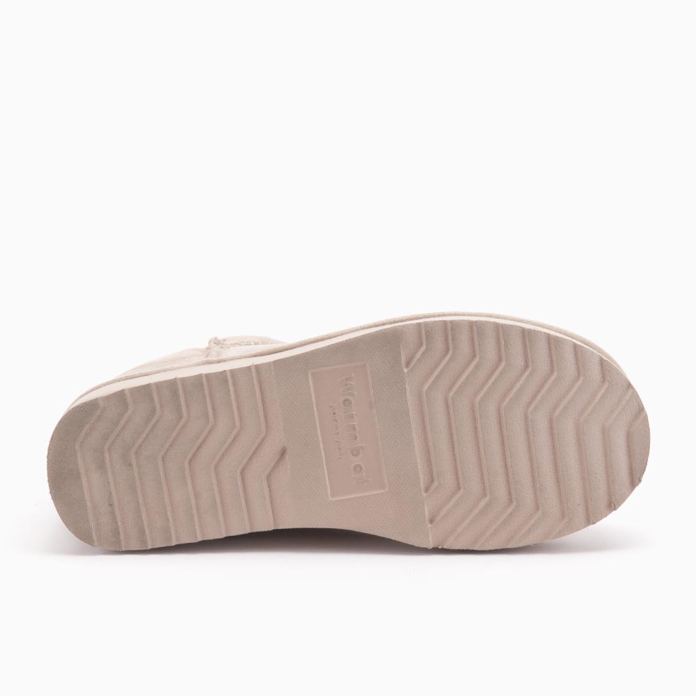 Warmbat Warmbat Durack Dames Suède Boot Plateau Blush