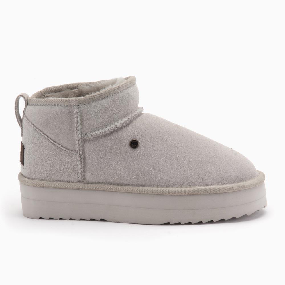 warmbat Warmbat Durack dames suède boot plateau cement