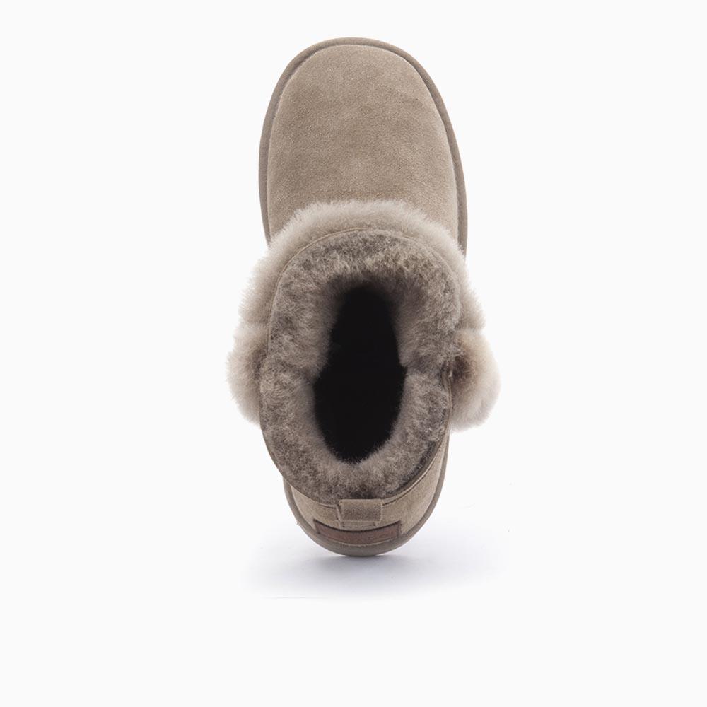 Warmbat Warmbat Durack Dames Suède Boot Plateau Wool Moss