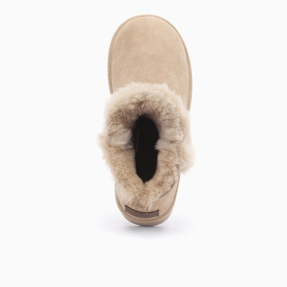 Warmbat Warmbat Durack Dames Suède Boot Plateau Wool Stone