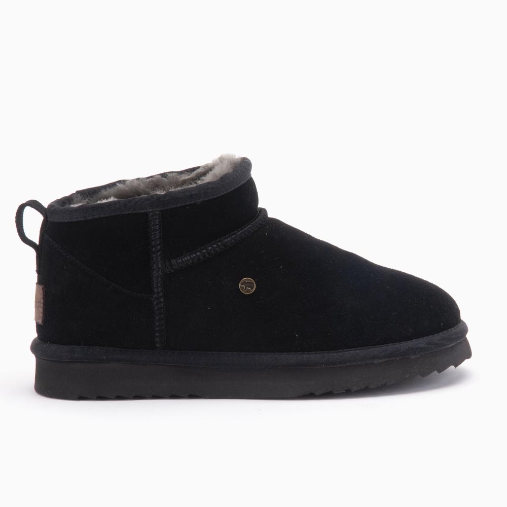 warmbat Durack Women Suede Boot Black/Grey