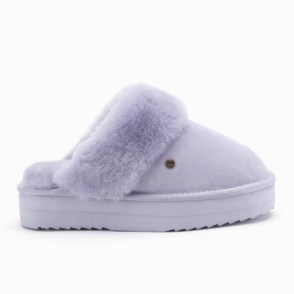 warmbat Warmbat Flurry dames suède plateau lavender