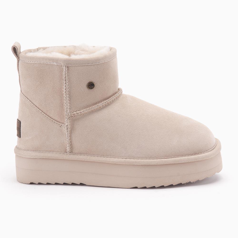 warmbat Warmbat Wallaby dames suède boot plateau blush