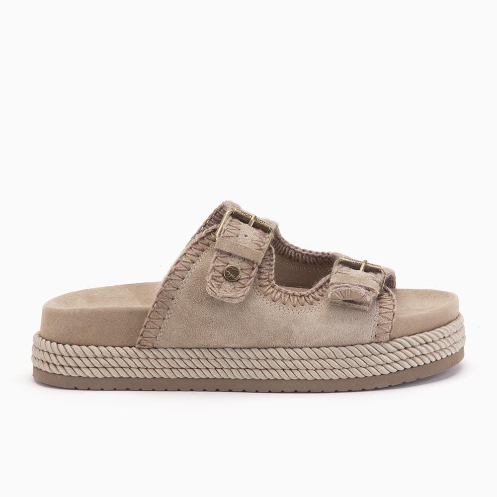 warmbat Warmbat Bennister dames suède stone