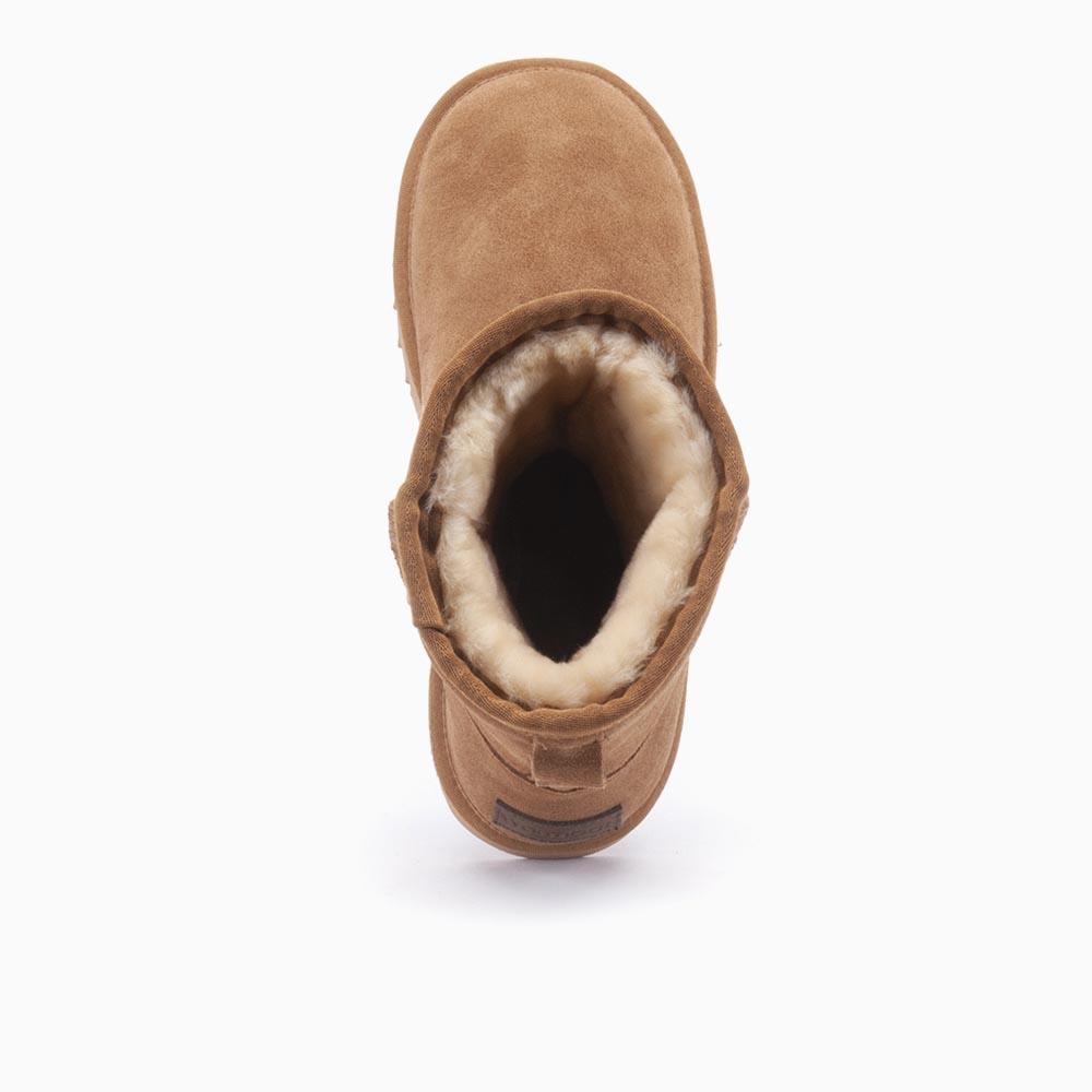 Warmbat Warmbat Kangaroo Dames Suède Boot Camel