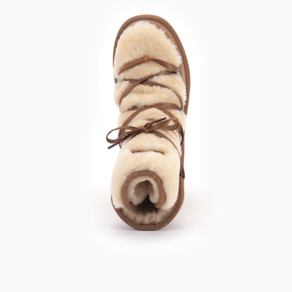 Warmbat Warmbat Moonbi Dames Suède Boot Cognac