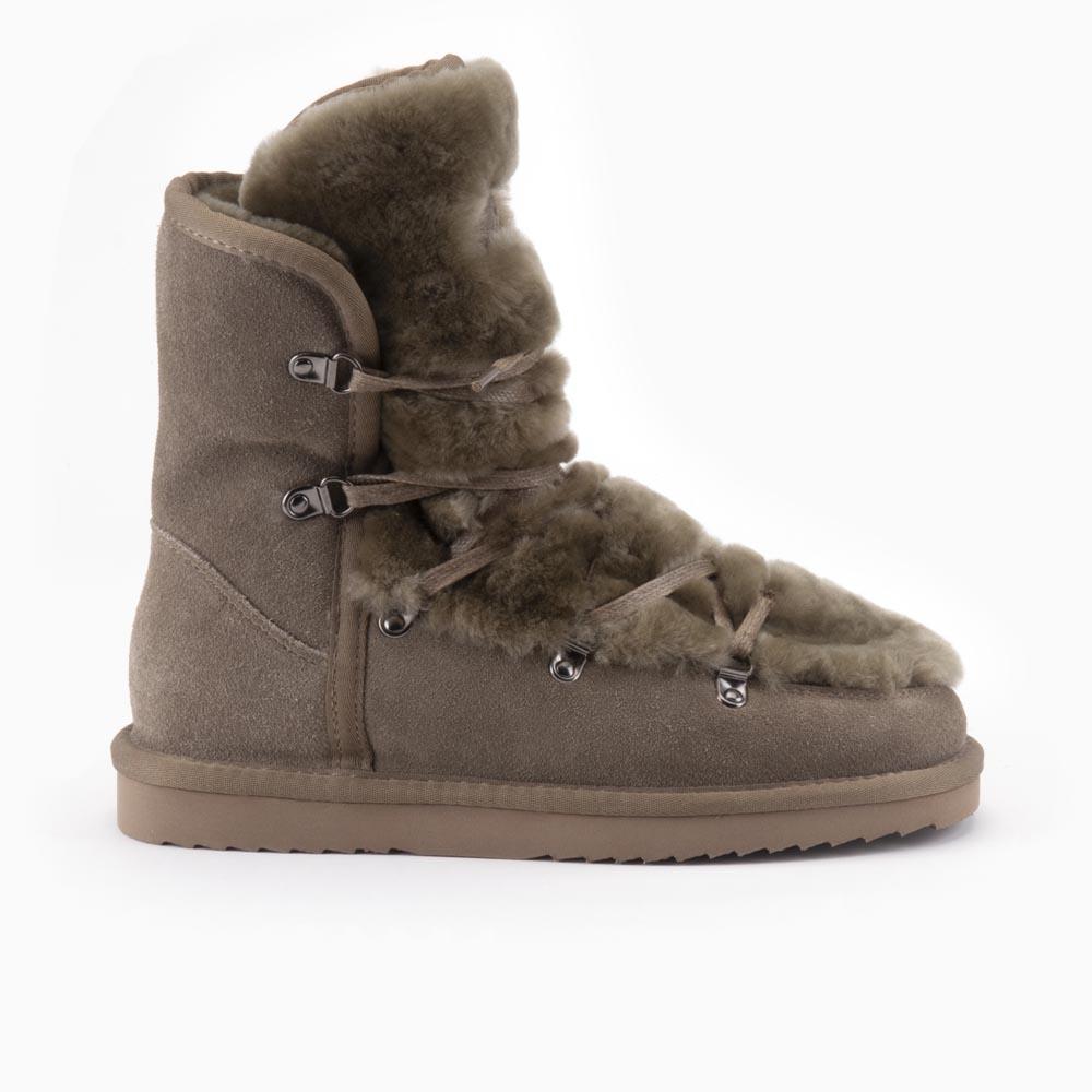 warmbat Warmbat Moonbi dames suède boot moss