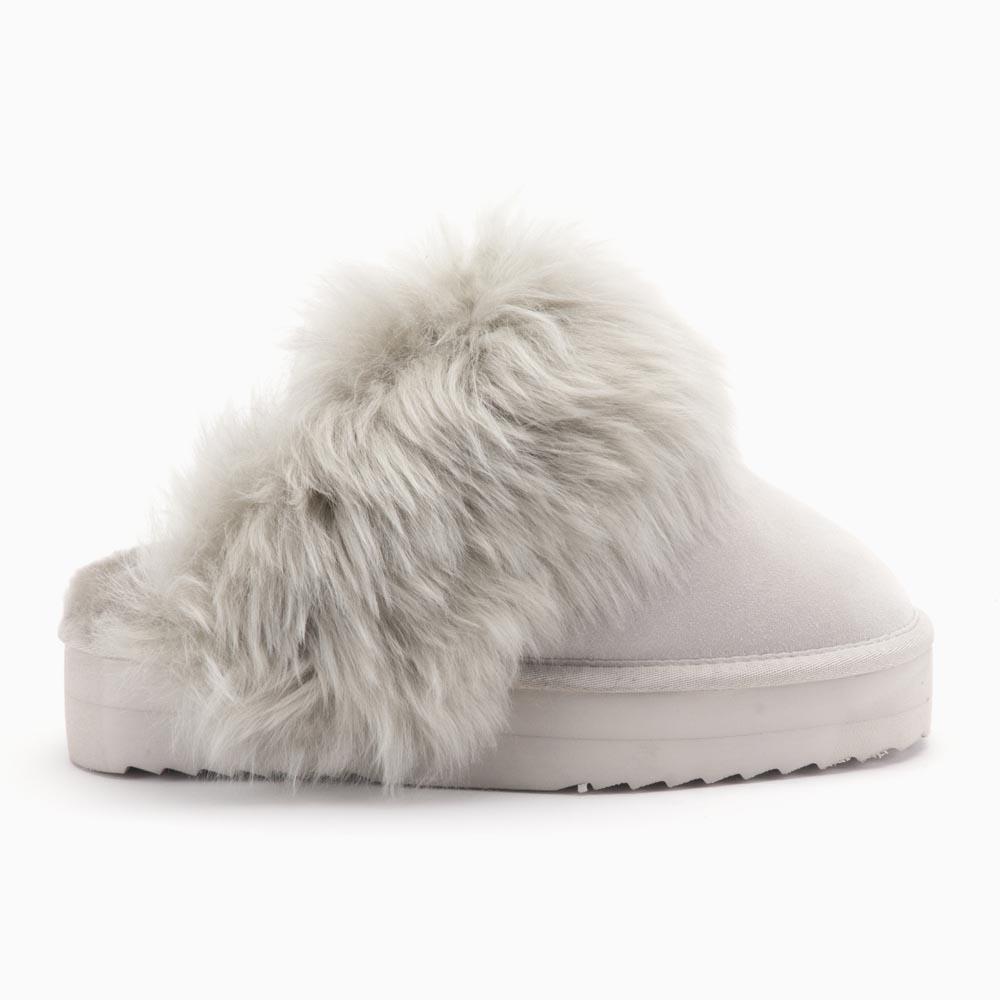 warmbat Warmbat Wagga dames suède plateau cement