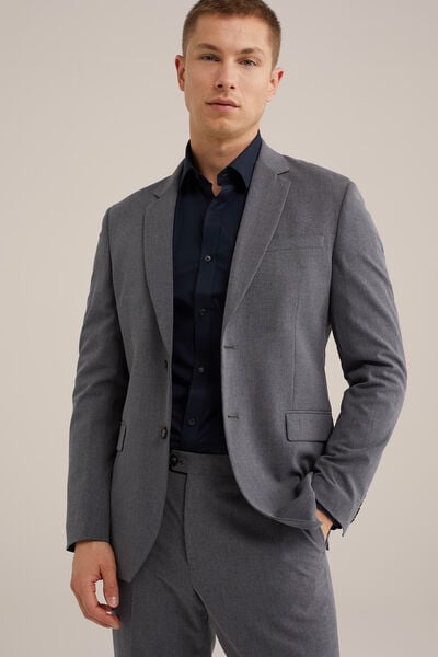 We Fashion Anti-odour Overhemd Met Stretch Donkerblauw