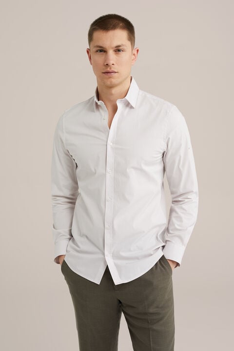 we fashion anti-odour overhemd met stretch Lichtroze