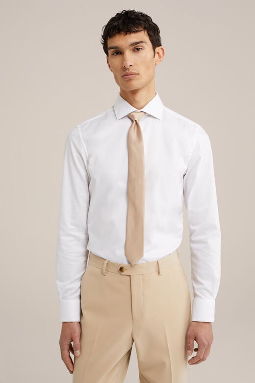 We Fashion Cravate De Mélange De Soie à Structure Homme Or