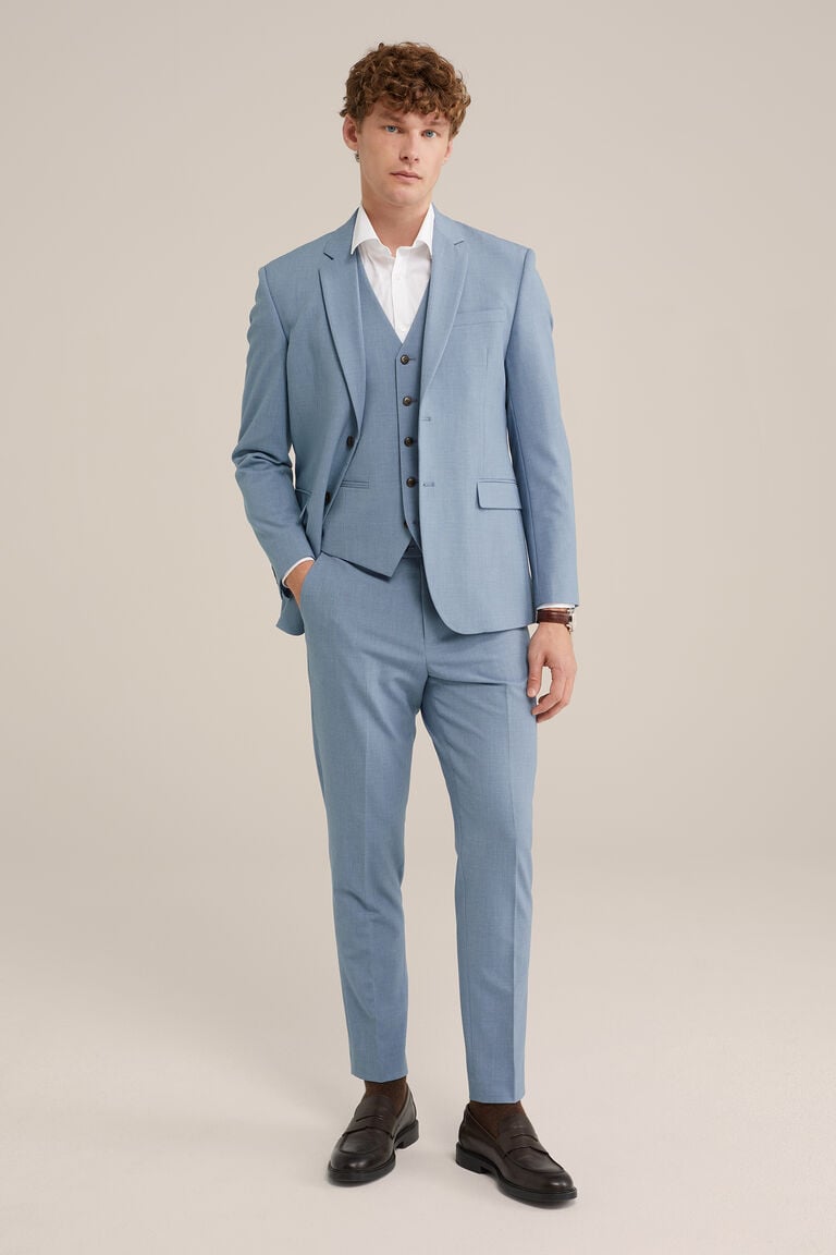 We Fashion Driedelig Slim Fit Pak Met Stretch - THE FLEX SUIT
