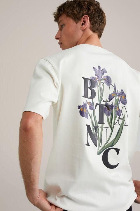 we fashion Heavyweight loose fit T-shirt Gebroken wit