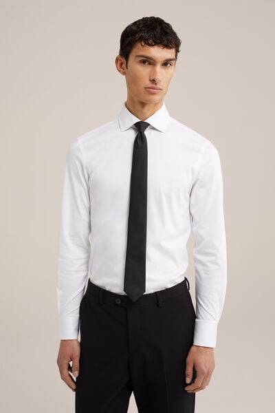 We Fashion Herrenkrawatte Mit Strukturmuster Schwarz