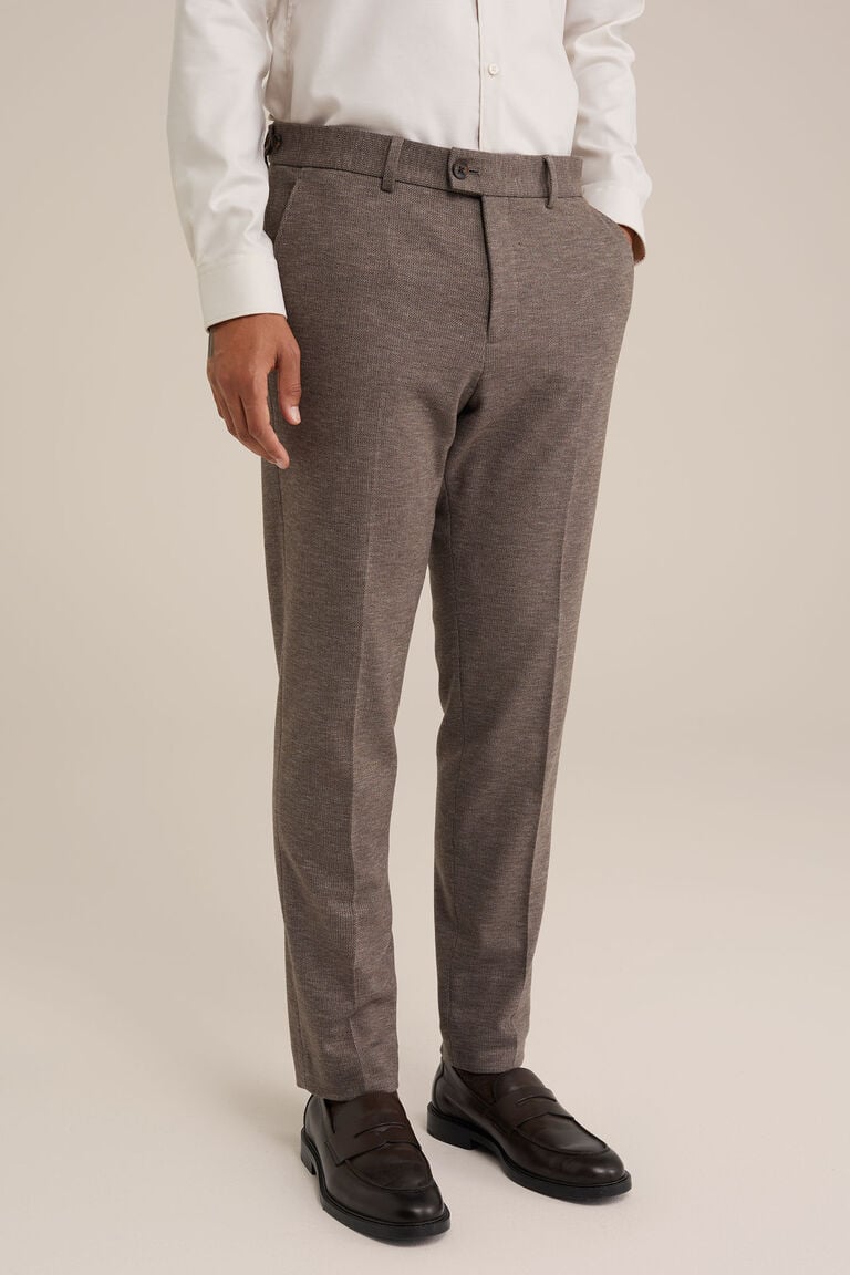 We Fashion Premium Flannel Look Pantalon Van Gebreid Materiaal Grijs