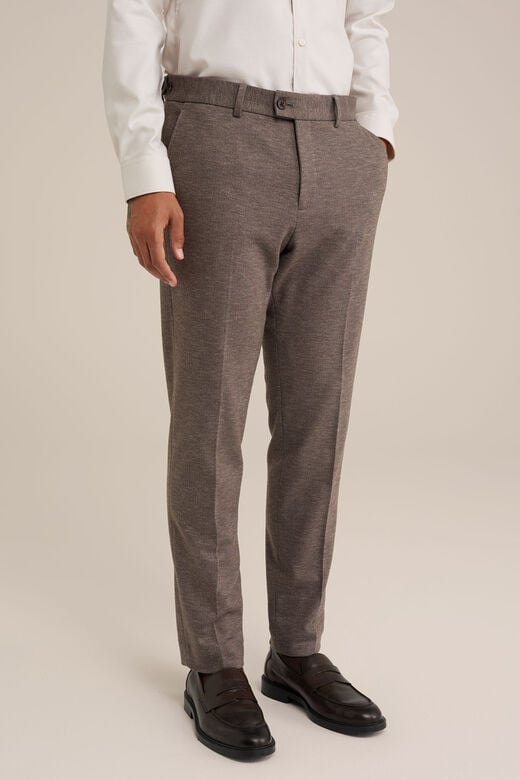 We Fashion Premium Flannel Look Pantalon Van Gebreid Materiaal Grijs