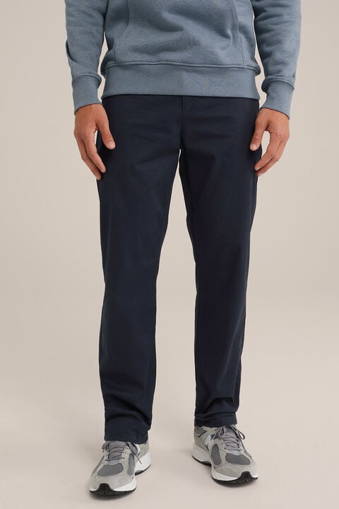 we fashion regular fit chino met stretch Donkerblauw