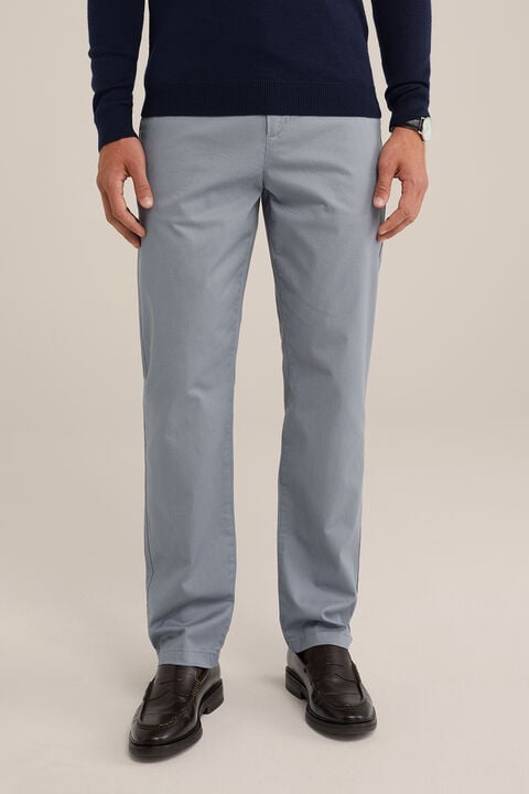 we fashion regular fit chino met stretch Grijsblauw