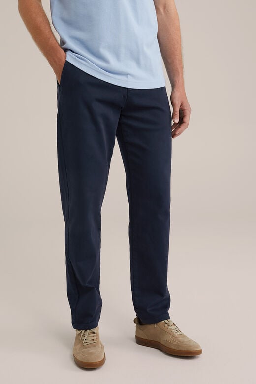 We Fashion Regular Fit Chino Van Jog Kwaliteit Donkerblauw