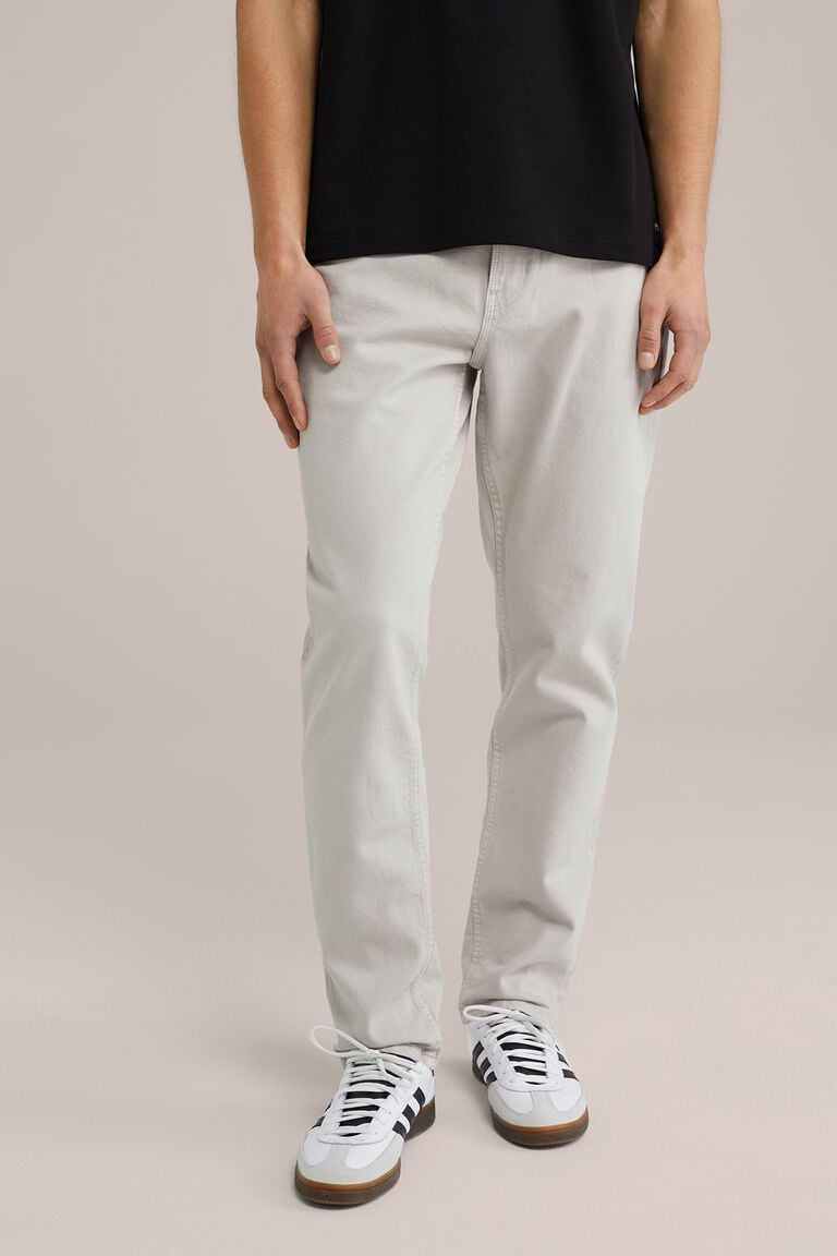 We Fashion Regular Fit Jeans Met Medium Stretch Beige